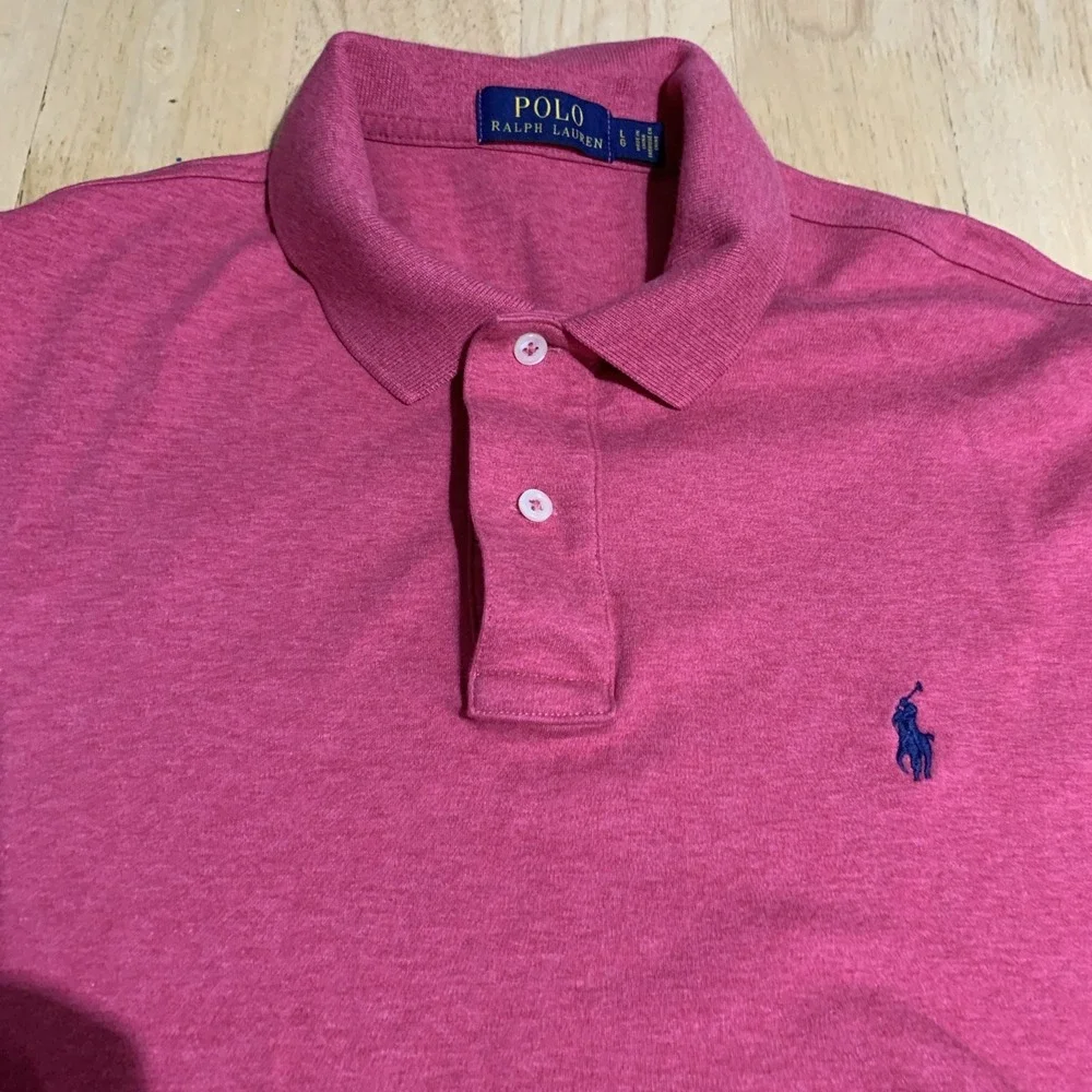 Polo Ralph Lauren‎ Golf Polo Classic Fit Pink Short Sleeve Mens Size L